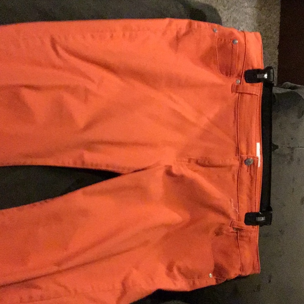 Orange jeans